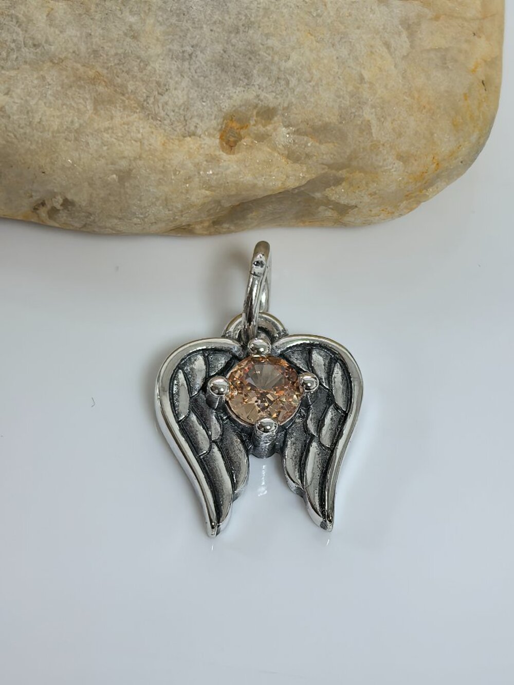 James Avery Angel Wings Birthstone Charm, S925 Silver Jewelry (Women's)